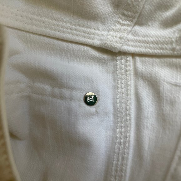 Auc Louis Vuitton Toile denim white straight leg jeans - Picture 11 of 13